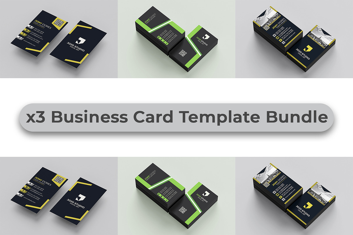 Business Card Template Bundle Vol 2, a Business Card Template by takuloerizal (Photo 1 of 4)