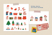 Retro Christmas and New Year, a Texture Illustration by Felizabeth Design (Thumbnail 5 of 13)