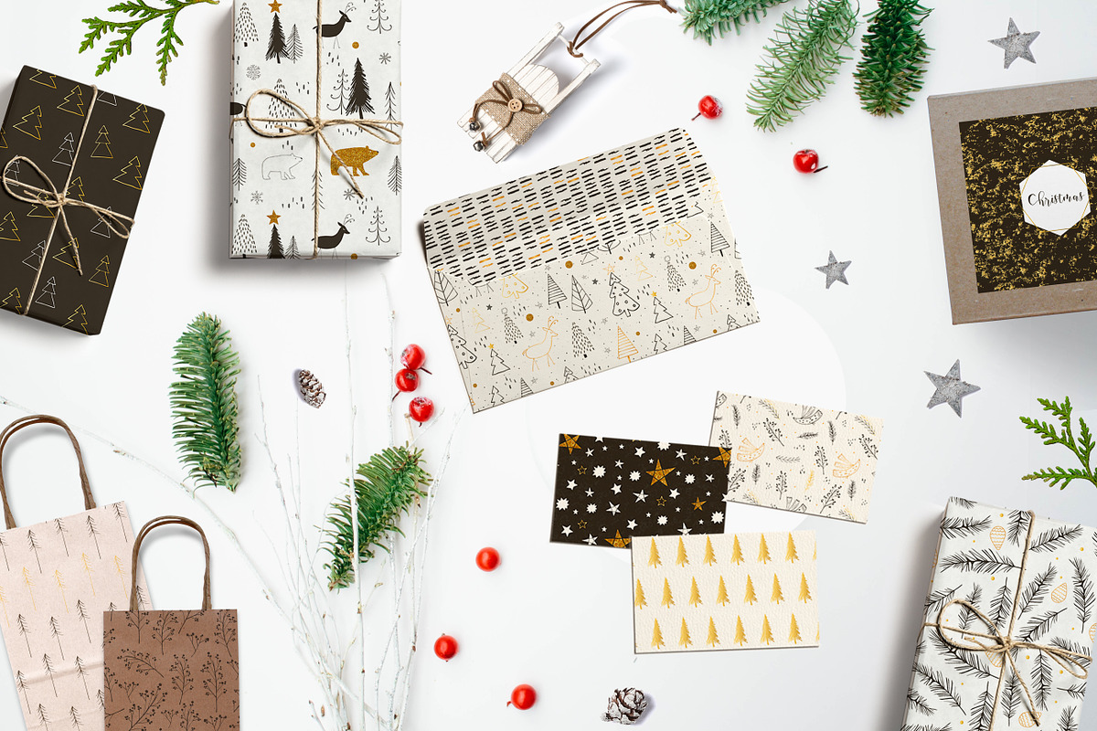 Cristmas mood - pattern set, a Pattern Graphic by Katya_lu (Photo 3 of 8)