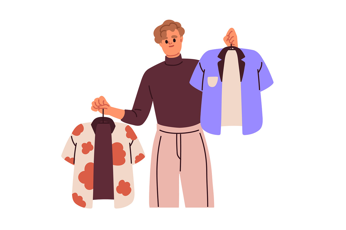 People shopping, choosing goods set, a Person Illustration by Good Studio (Photo 4 of 8)