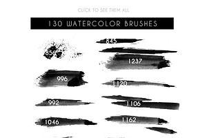 130 Sponge Watercolor Brushes