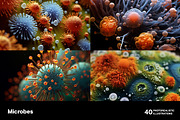 Microbes. 40 images, an Education Illustration by Handmadefont (Thumbnail 4 of 11)