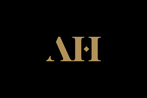 Letter AH Logo