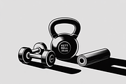 Gym Equipment Vector Pack featuring, an Illustration by Amazin_art (Thumbnail 3 of 11)