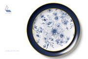 Gwinnett | Indigo | Botanical set, a Decorative Illustration by Karma (Thumbnail 2 of 16)