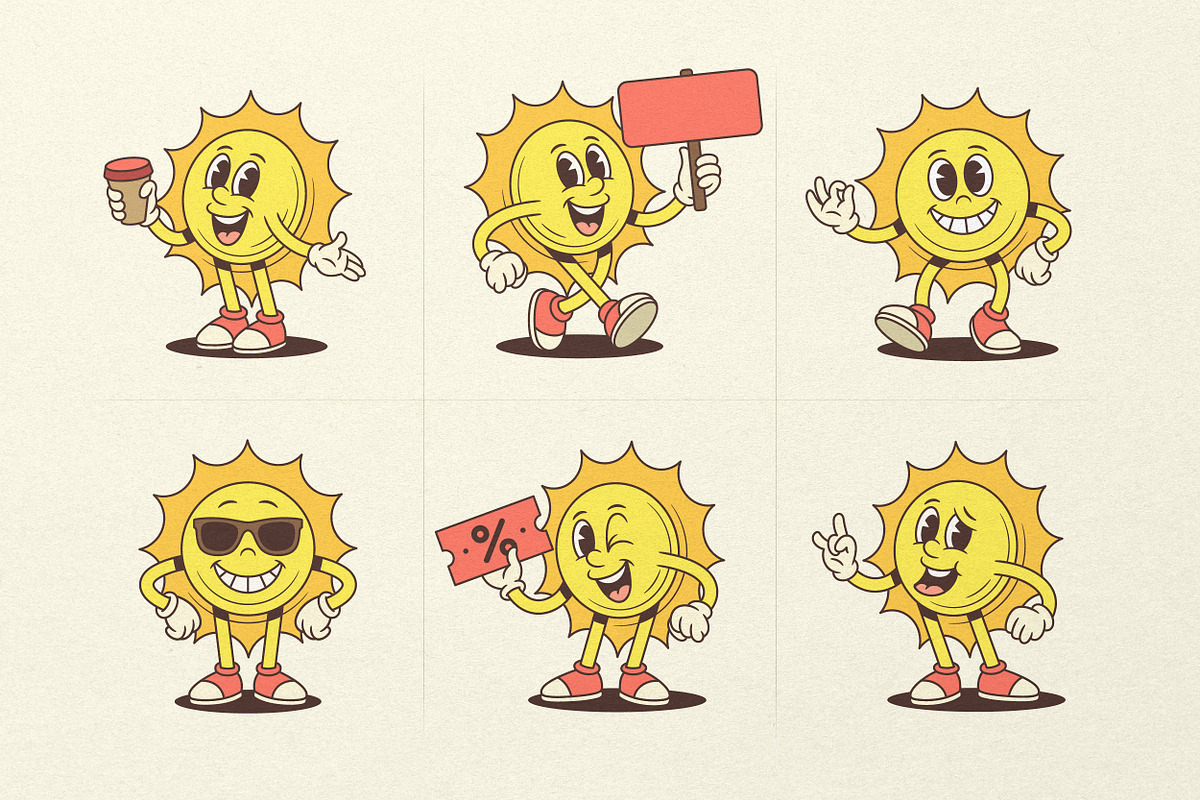 Funny Sun Character, a Seasonal Illustration by Vasya Kobelev (Photo 6 of 8)