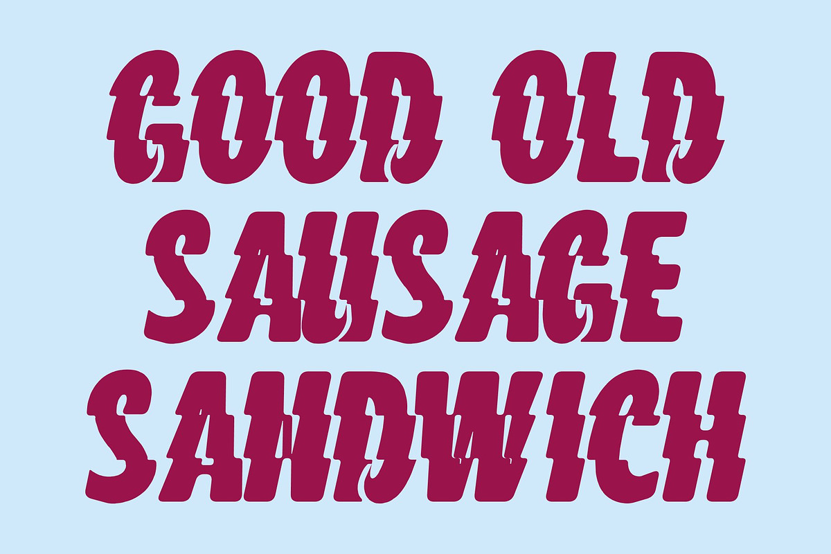 CS Douglas Rippled, a Sans Serif Font by Craft Supply Co. (Photo 2 of 8)