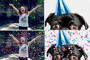 CONFETTI Overlays, 35 Photo Overlays preview 3