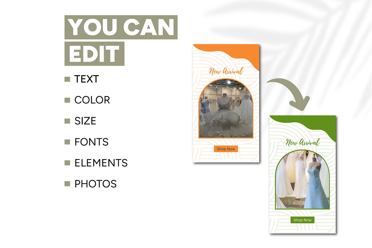Bridal Store Canva Template Bundle, a Social Media Template by Branding by Kellsey (Photo 4 of 6)