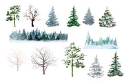 Woodland  animals, winter forest, an Animal Illustration by AkvarelRiver (Thumbnail 3 of 5)