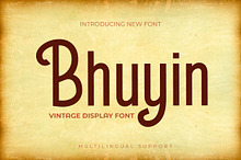 Bhuyin - Display Font