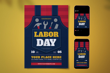 Labor Day Flyer Set, a Flyer Template by Pitchlook.Studio
