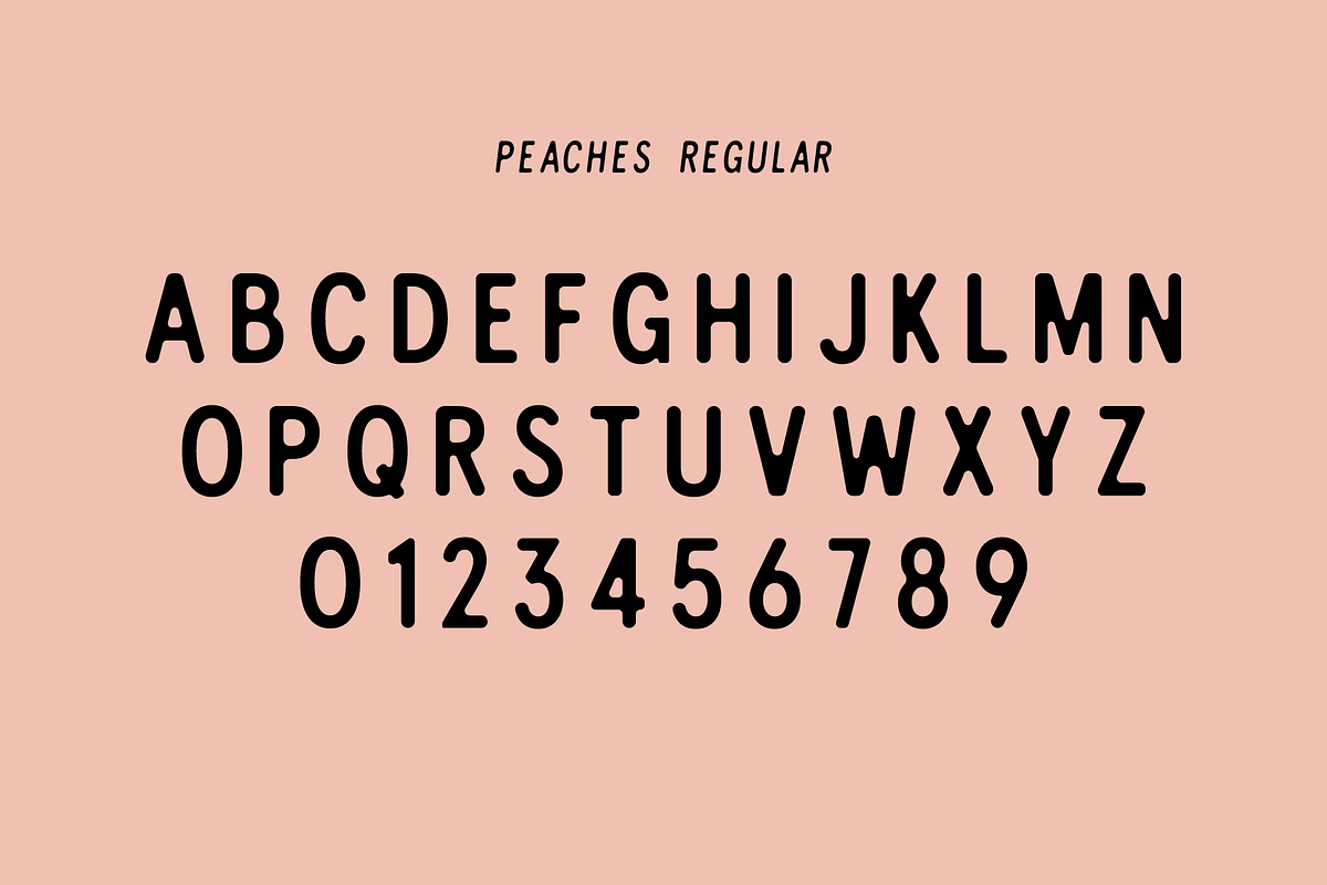 Peaches - Font Family, a Font by Press & Pen (Photo 10 of 11)