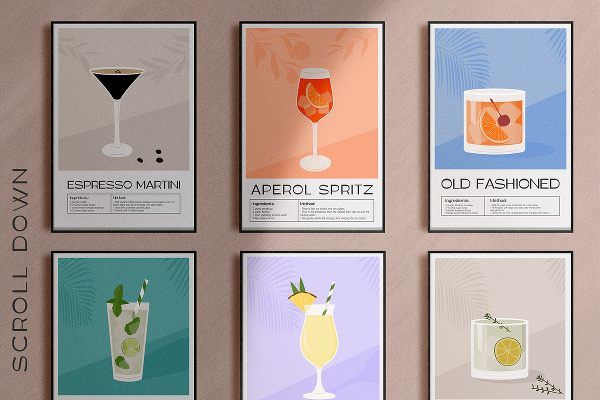 COCKTAIL O'CLOCK | Prints & Posters, a Decorative Illustration by millering (Photo 6 of 13)