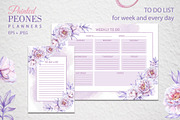 Painted Peones Planners, a Stationery Template by L- design studio (Thumbnail 3 of 4)