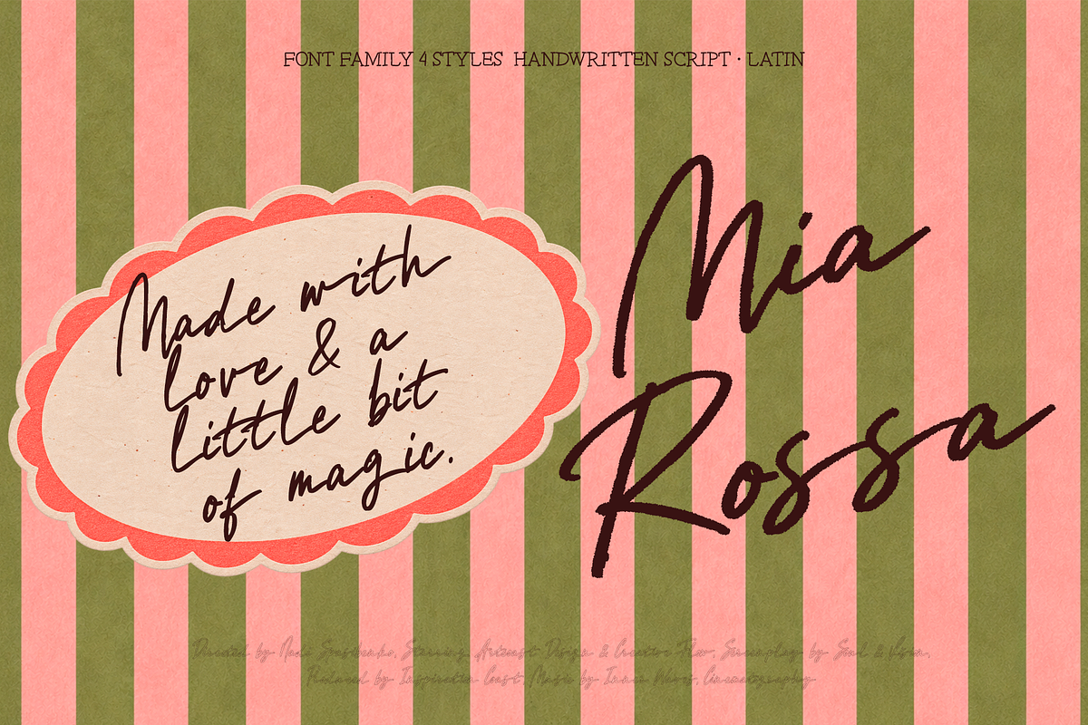 Mia Rossa - Handwritten Font Family, a Script Font by nadispasibenko (Photo 8 of 16)