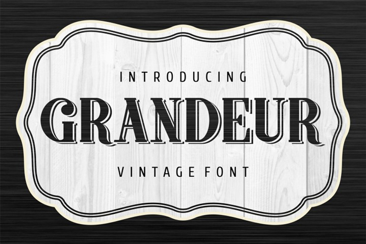 Grandeur new vintage font