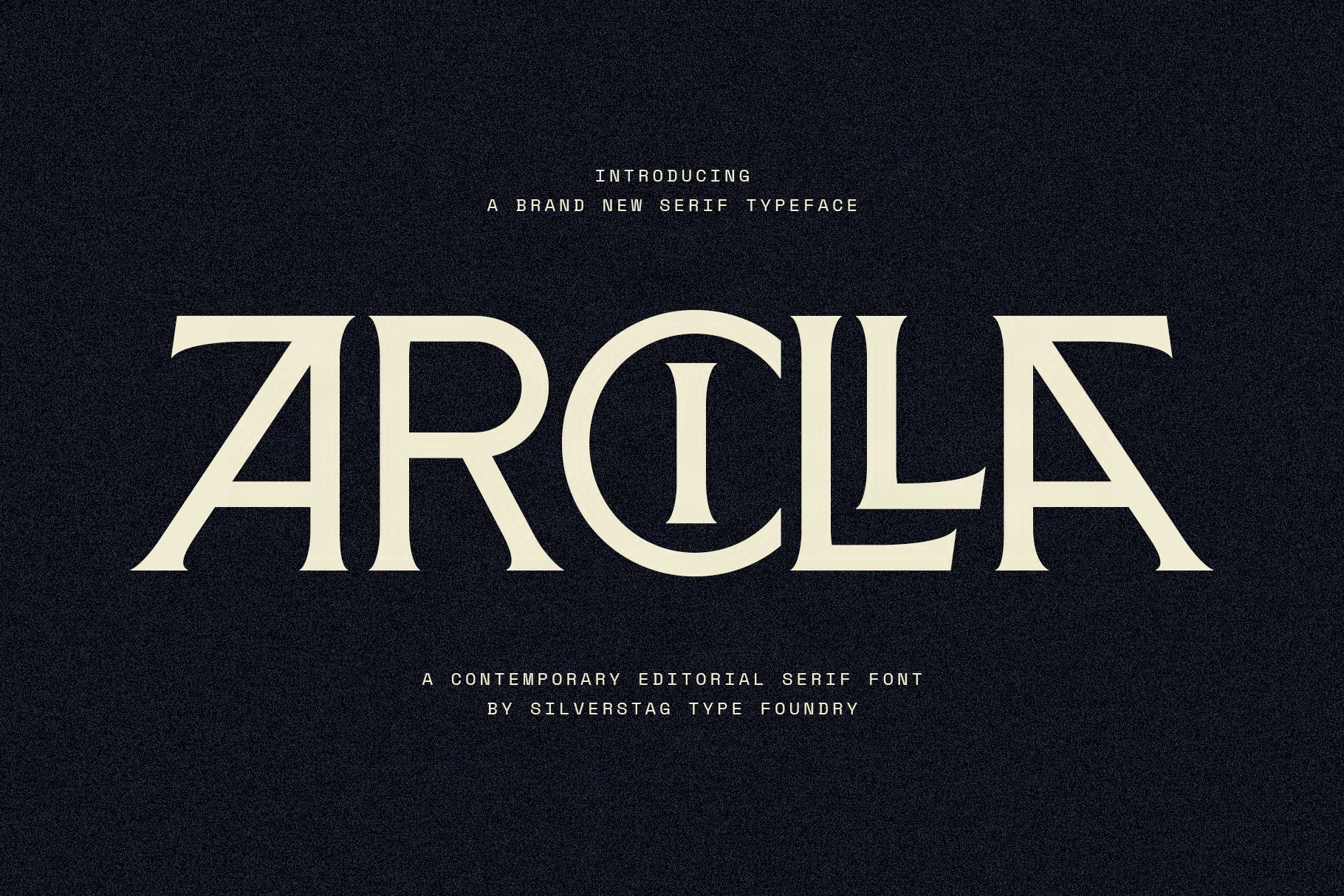 ARCILLA – Editorial Serif Typeface, a Serif Font by SilverStag Type Foundry