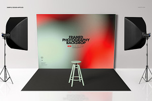 Framed Photography Backdrop Mockup