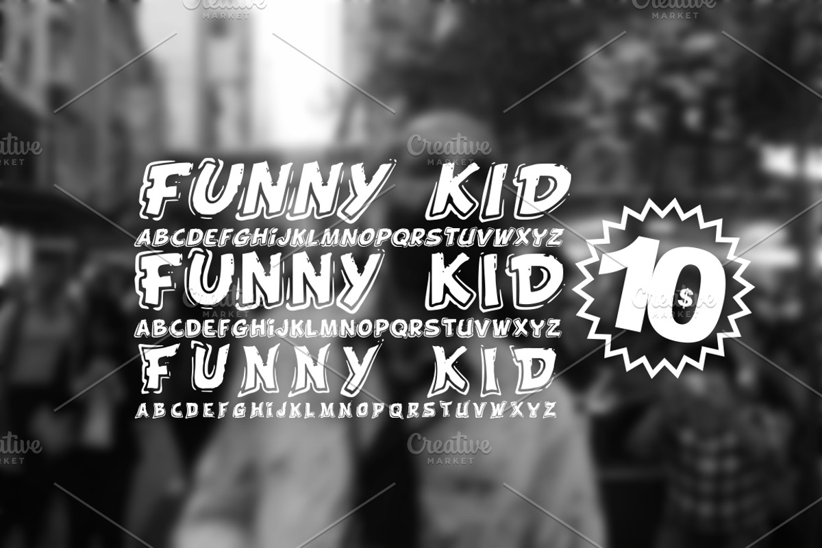 FONT | Funny Kid - 3 FONTS preview 2