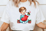 Watercolor Christmas Kids Clipart, an Illustration by Libby Wishes (Thumbnail 4 of 7)