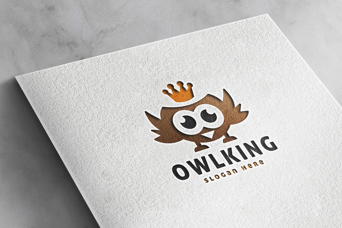 Owl King Bird Logo, a Branding & Logo Template by Design_Planet (Photo 4 of 4)