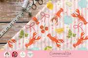 Coastal Lobster Seamless Pattern, a Pattern Graphic by Chonnieartwork (Thumbnail 4 of 5)