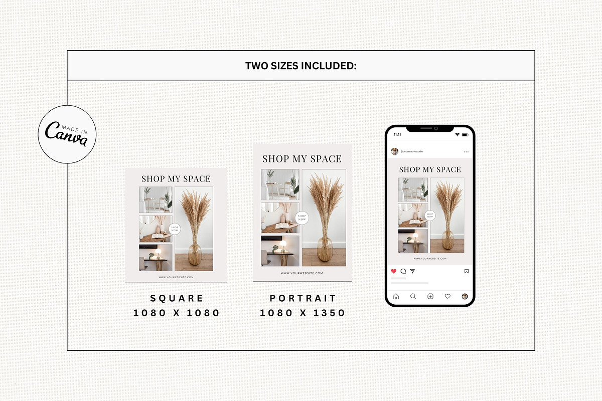 Home Decor LTK Canva Template, a Social Media Template by Deb Creative Studio (Photo 9 of 9)