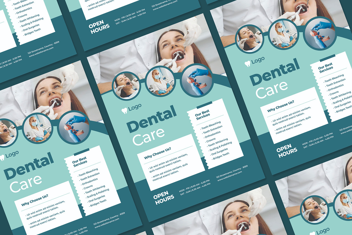 Dental Care - Flyer, a Brochure Template by Izdihaar_Studio (Photo 2 of 3)