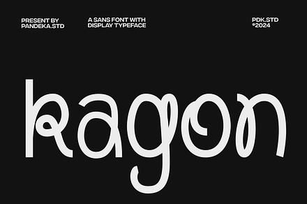 Kagon - Unique Modern Experimental, a Sans Serif Font by Pandeka Studio