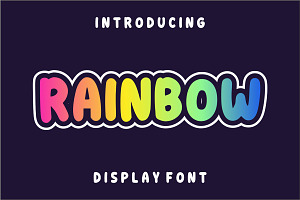 Rainbow, a Sans Serif Font by Limited.studio