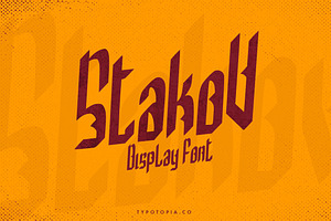 Stakov Display Font