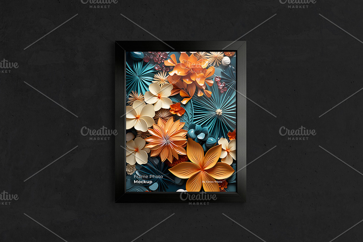Front Portrait Frame Mockup - 11x14, a Household Mockup by Mockups by Carlos Viloria (Photo 7 of 7)