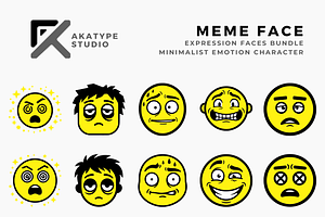 Meme Face, a Solid Icon by Akatype Studio