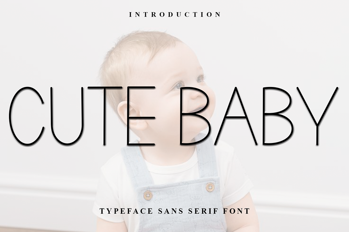 Cute Baby, a Sans Serif Font by FreshTypeINK (Photo 1 of 7)