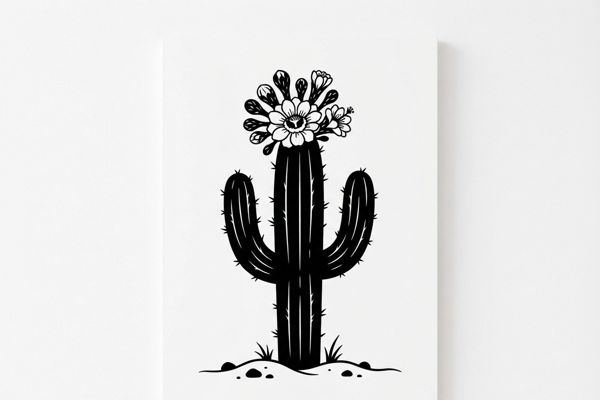 60 Desert Cactus Floral Silhouette, a Seasonal Illustration by Amazin_art (Photo 8 of 35)