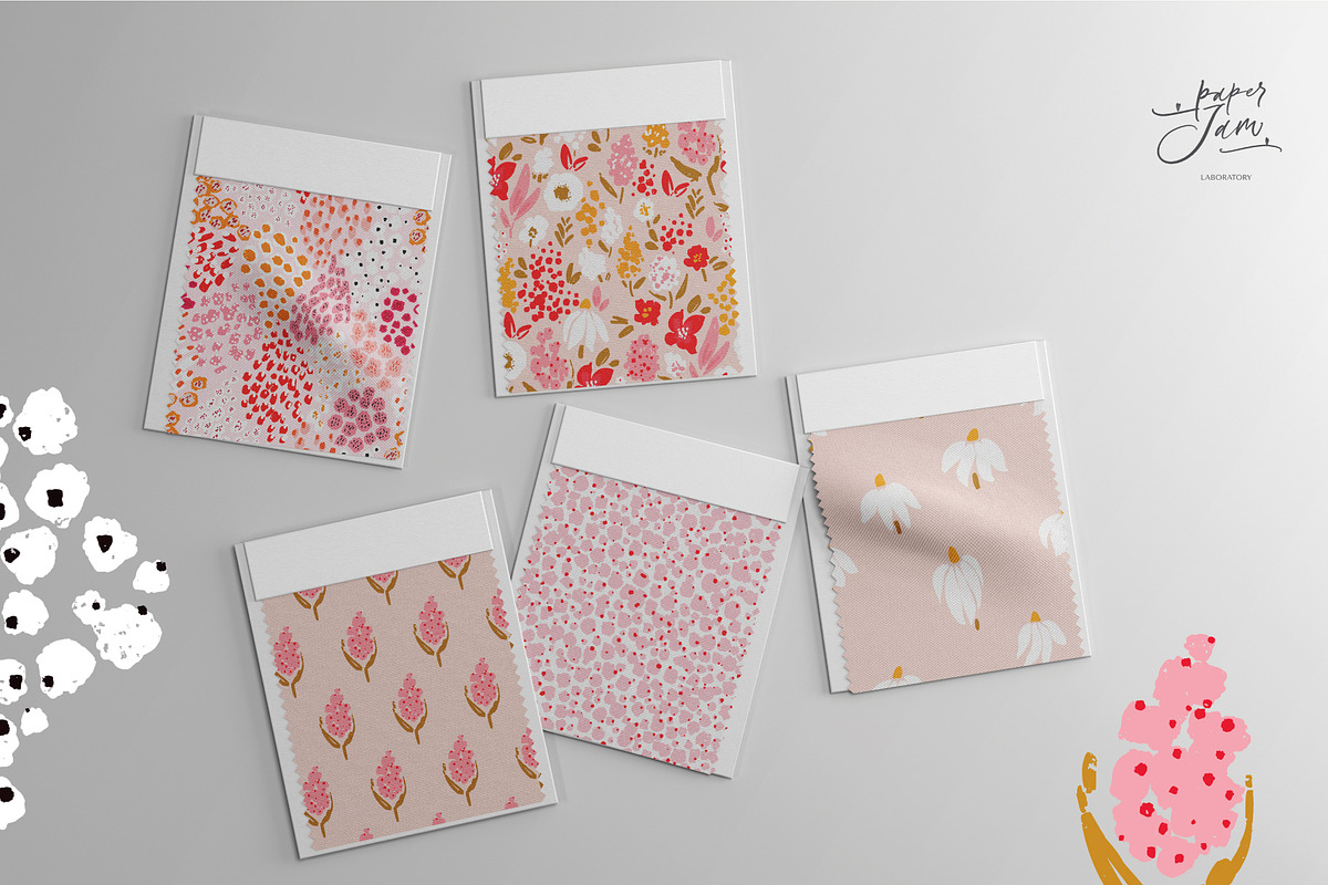 Retro Summer patterns & clip arts, a Pattern Graphic by PaperJamLab (Photo 5 of 12)