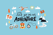 Adventure Lettering Illustrations., an Illustration by tetiana.svirska (Thumbnail 1 of 7)