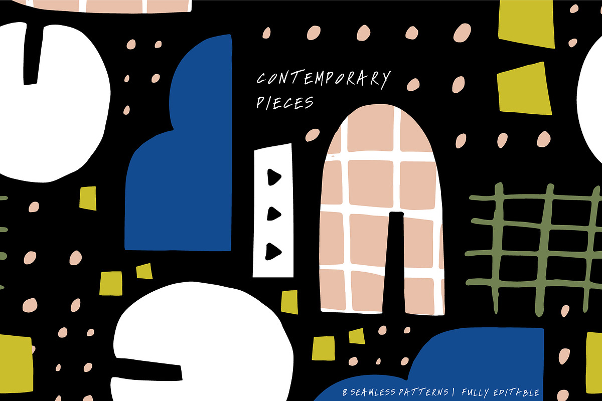 Contemporary Pieces | Patterns, a Pattern Graphic by The Collective Studio (Photo 1 of 9)