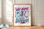 Cute Halloween Hot Ghoul Summer PNG, a Seasonal Illustration by Daily.Designs (Thumbnail 5 of 5)