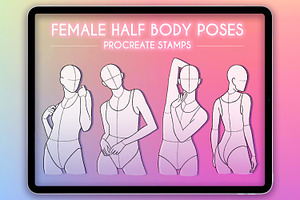 Procreate Female Half Body Poses