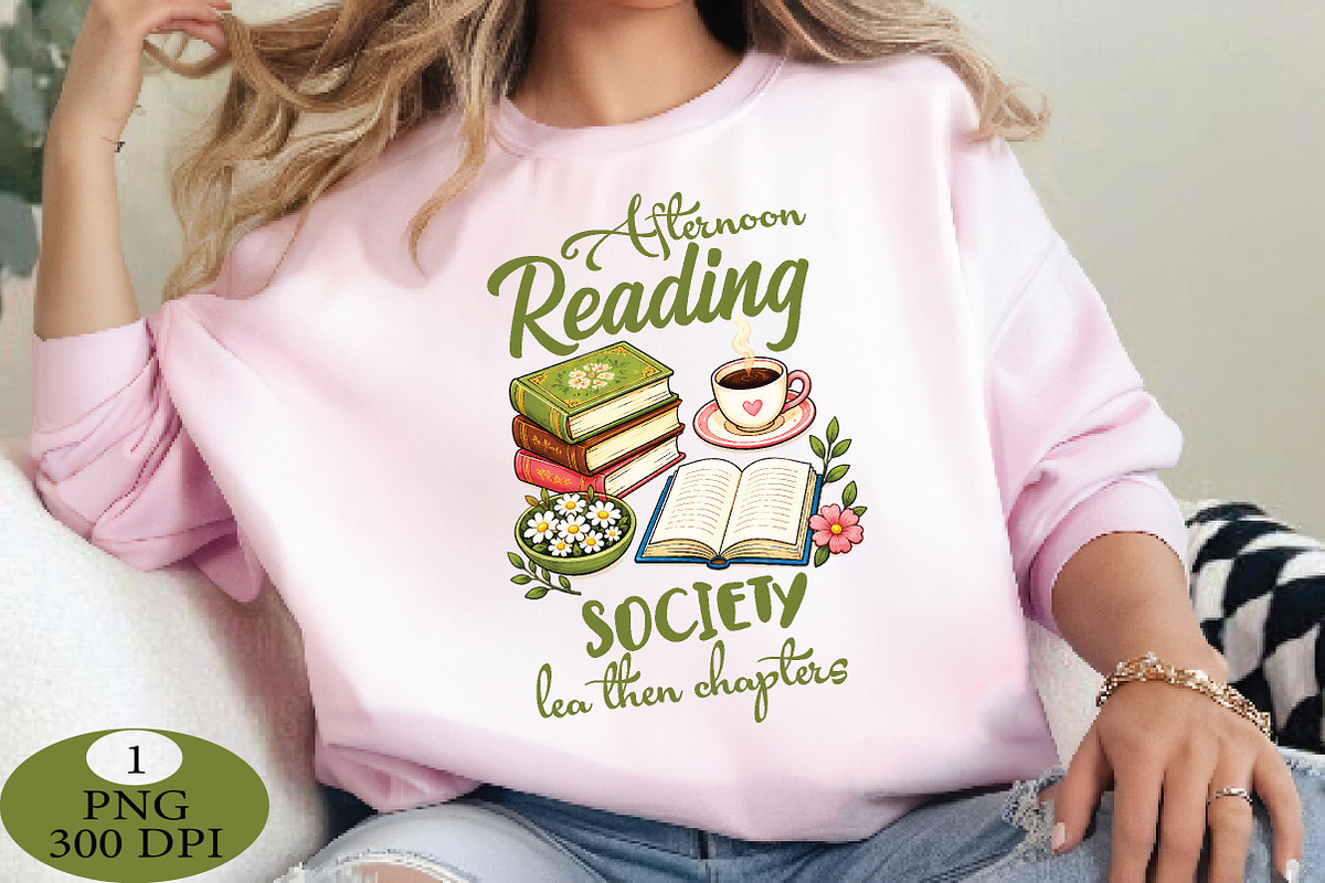 Afternoon Reading Society PNG, a Seasonal Illustration by Daily.Designs (Photo 3 of 5)