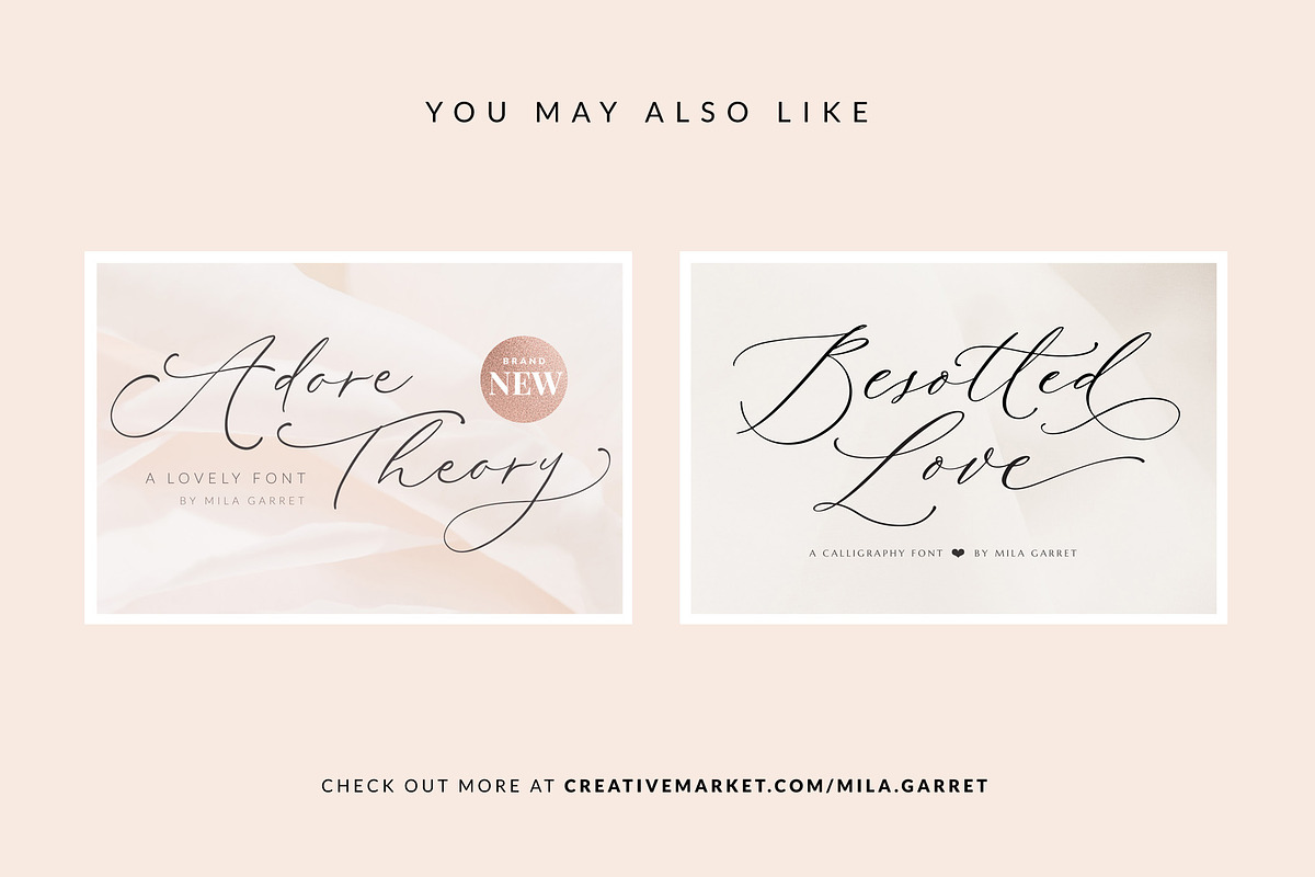 HauteCouture Handwritten Script Font, a Script Font by Mila Garret (Photo 23 of 23)
