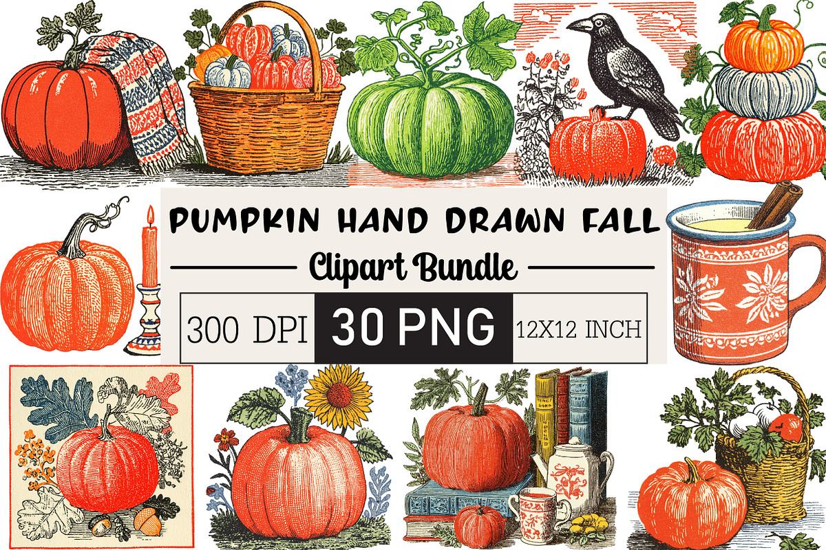 Pumpkin Hand Drawn Fall, an Illustration by Black Bird Studio (Photo 1 of 6)