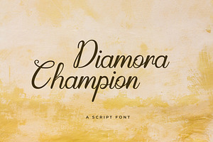 Diamora Champion Handwritten Script