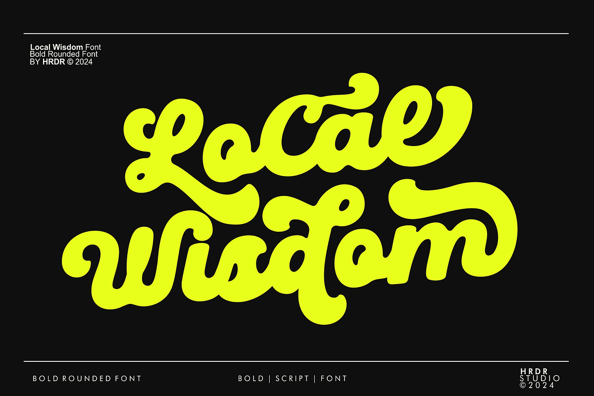 Local Wisdom, a Script Font by HRDR (Photo 1 of 12)