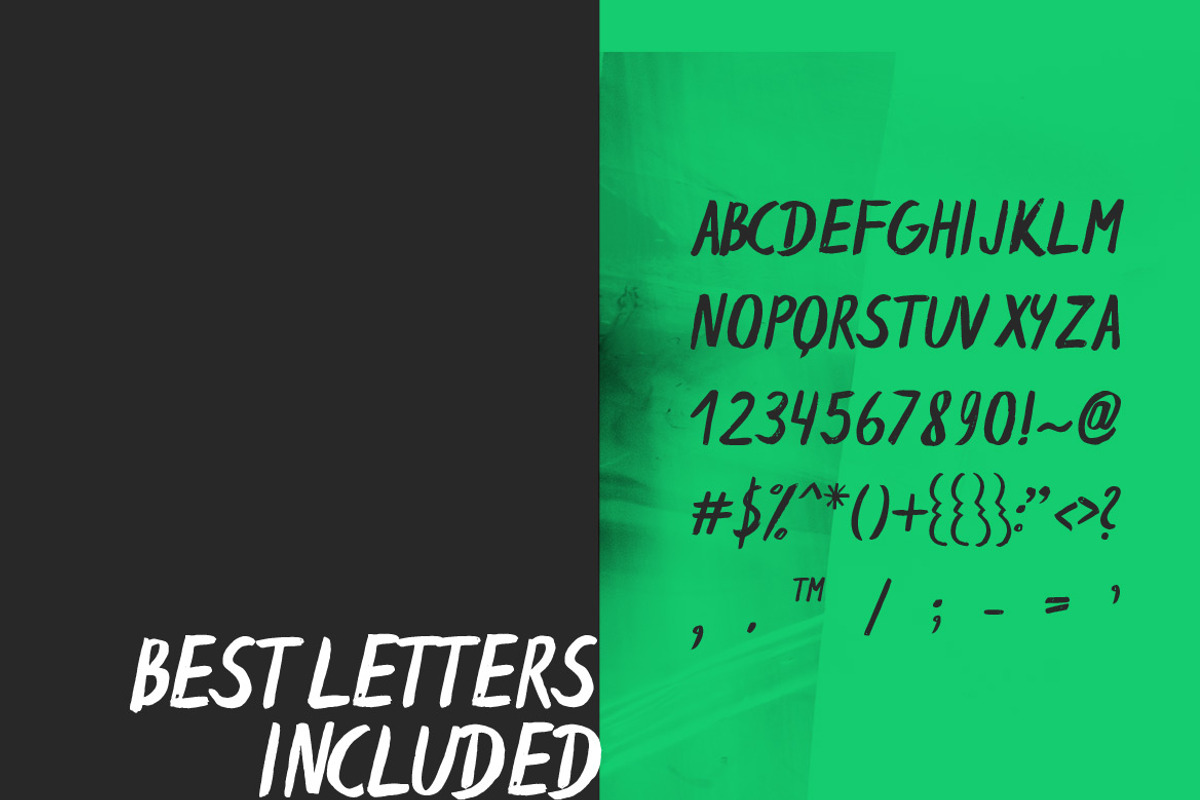 Espa Brush Font preview 6