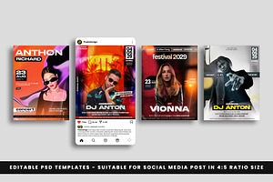 8 Event Instagram Flyers Templates, a Social Media Template by PixelsDesign