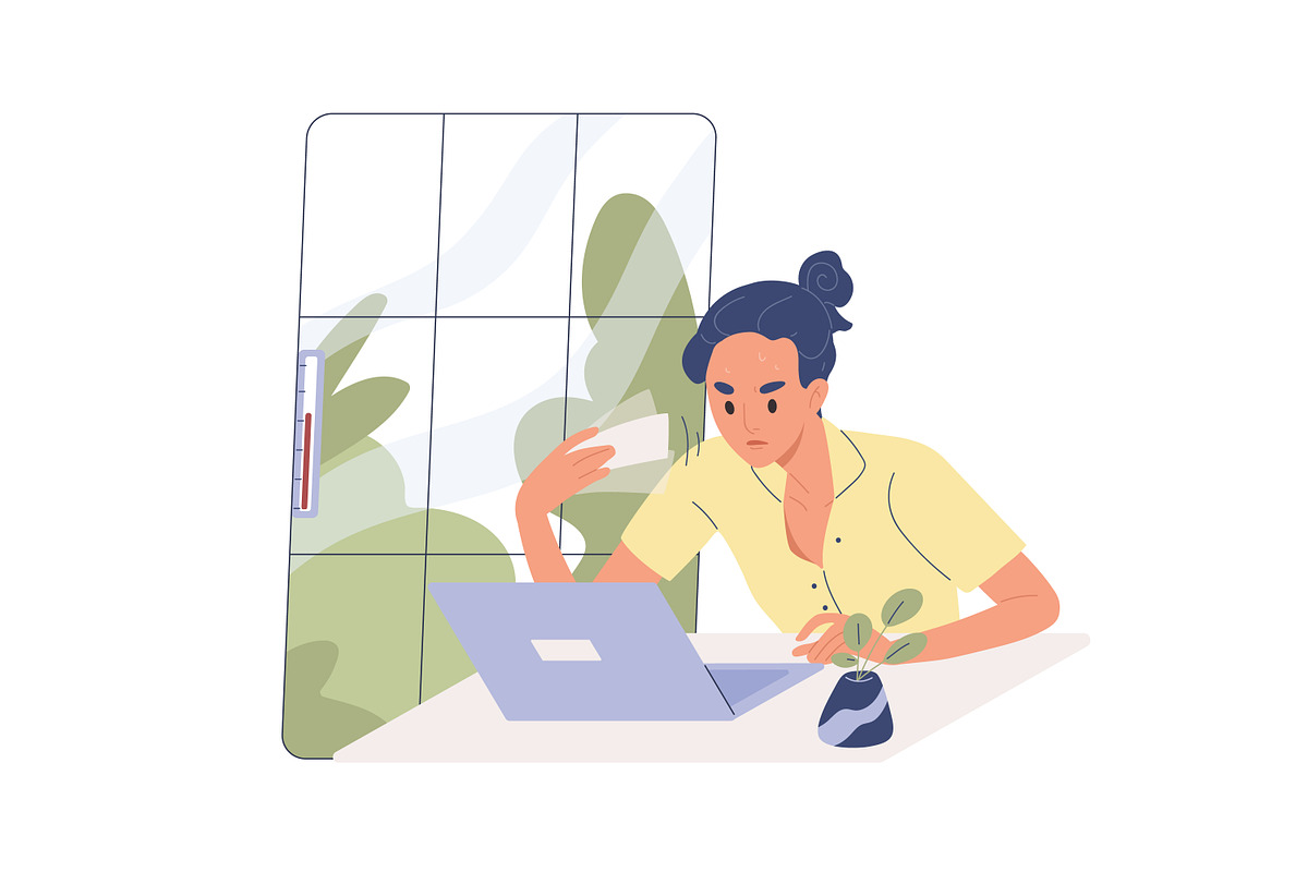 People working in heat set, a Person Illustration by Good Studio (Photo 2 of 7)