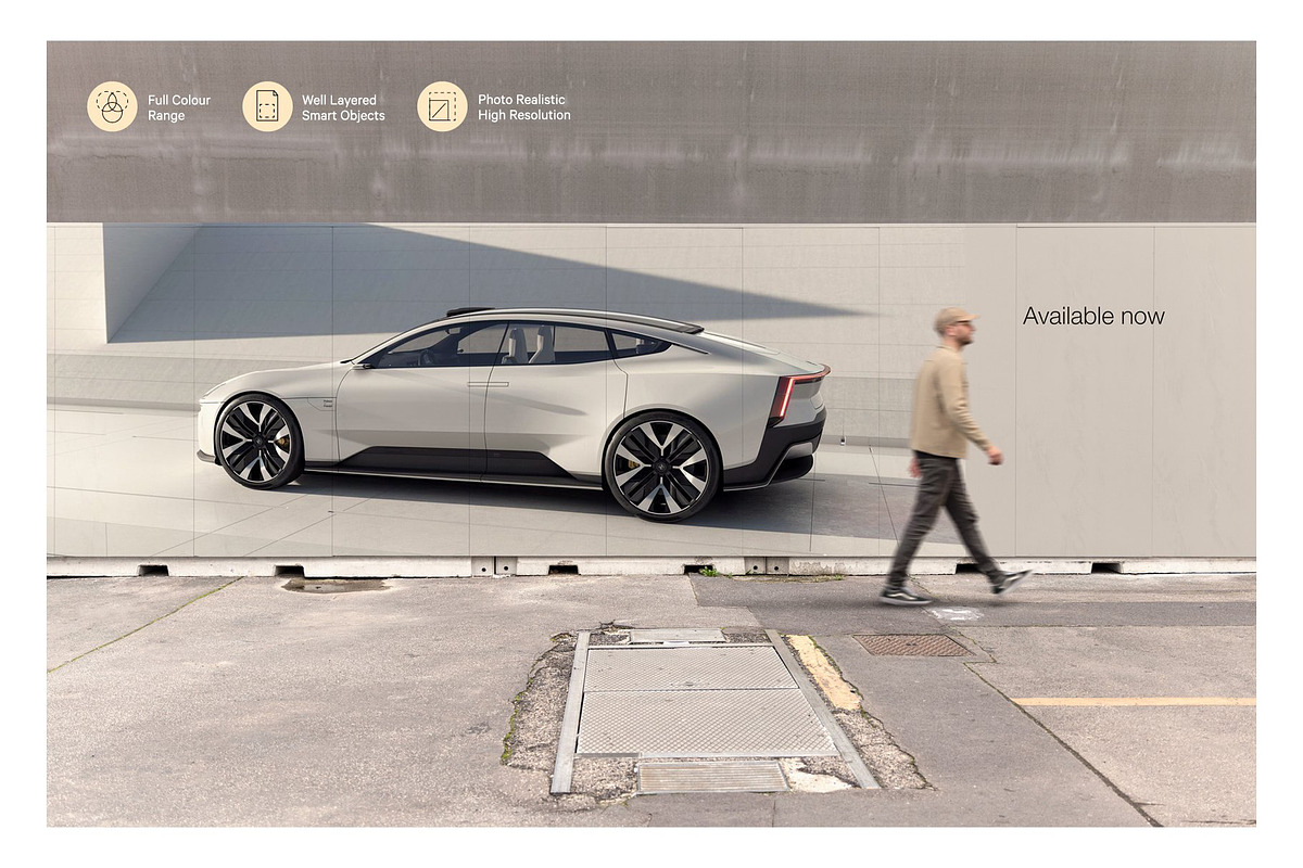 Outdoor Hoarding Mockup Bundle, an Advertising Mockup by HAZARD MOCKUPS (Photo 7 of 12)